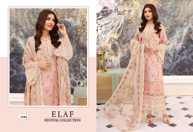 Elaf By Shree 3104 To 3109 Designer Pakistani Suits Catalog
